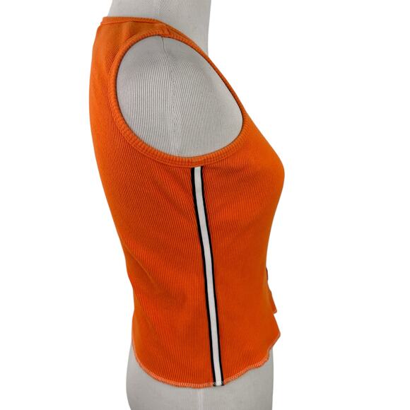 Tommy Hilfiger Vintage Orange T Logo YTK Halter Tank Top Muscle Tee - Picture 5 of 7